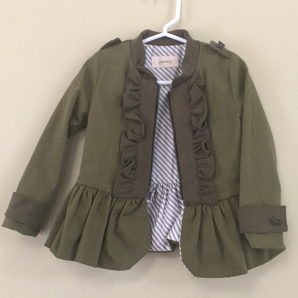 Persnickety toddlers ruffled blazer